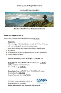 Ausflug ins Pillerseetal Wanderung zum Jakobskreuz